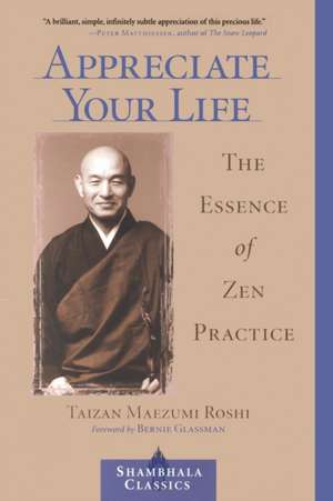 Appreciate Your Life: The Essence of Zen Practice de Taizan Maezumi Roshi