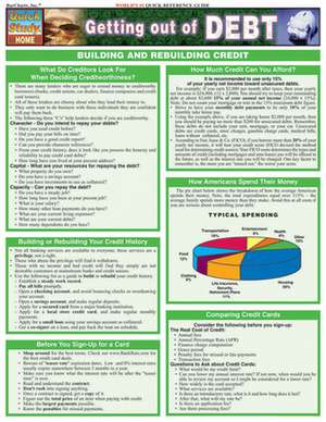 Getting Out of Debt Laminate Reference Chart de April Lewis-Parks