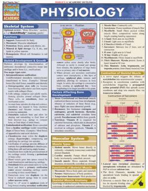 Physiology Laminate Reference Chart de Randy Brooks