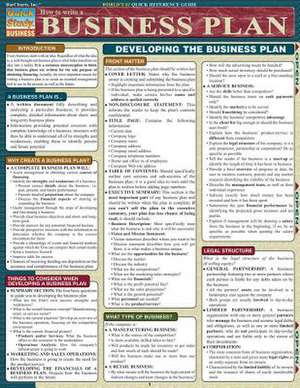 How to Write a Business Plan de BarCharts Inc