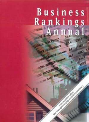 Business Rankings Annual 2015: Cumulative Index, 3 Parts de Gale