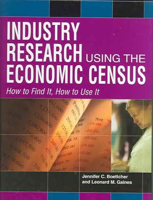 Industry Research Using the Economic Census