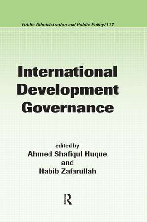 International Development Governance de Ahmed Shafiqul Huque