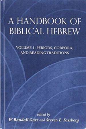 A Handbook of Biblical Hebrew de W. Randall Garr