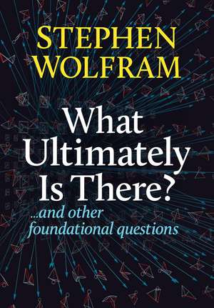 What Ultimately Is There?: ...And Other Foundational Questions de Stephen Wolfram