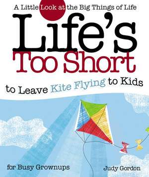 Life's too Short to Leave Kite Flying to Kids: A Little Look at the Big Things in Life de Judy Gordon