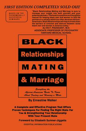 Black Relationships Mating & Marriage de Ernestine Walker