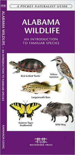 Alabama Wildlife: A Folding Pocket Guide to Familiar Animals de James Kavanagh