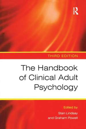 The Handbook of Clinical Adult Psychology de Stan Lindsay