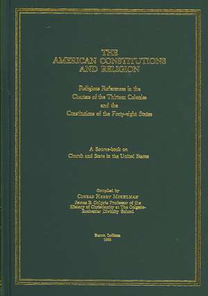 The American Constitutions and Religion [1938]