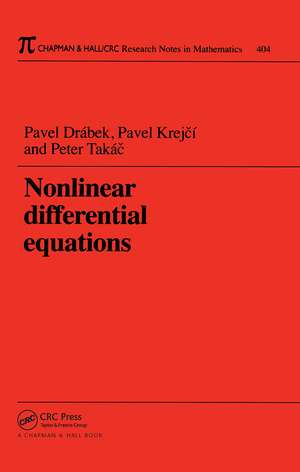 Nonlinear Differential Equations de Pavel Drabek