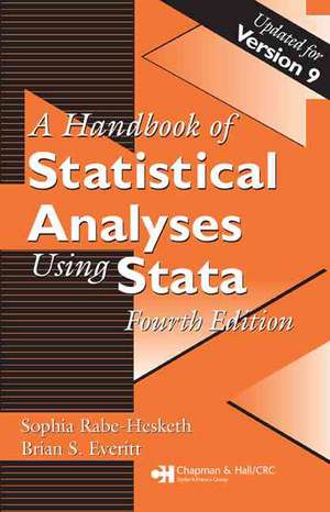 Handbook of Statistical Analyses Using Stata de Brian S. Everitt