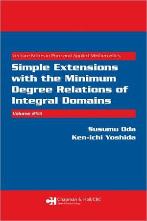 Simple Extensions with the Minimum Degree Relations of Integral Domains de Susumu Oda