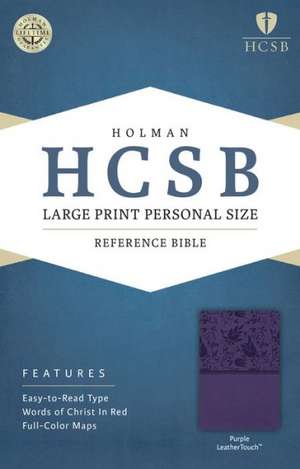 Large Print Personal Size Reference Bible-HCSB de Broadman & Holman Publishers