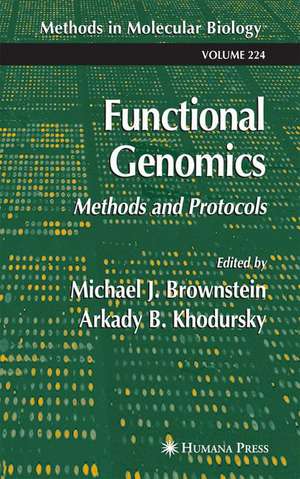 Functional Genomics de Michael J. Brownstein