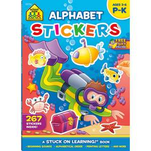 School Zone Alphabet Stickers Workbook de School Zone