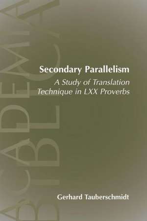 Secondary Parallelism de Gerhard Tauberschmidt