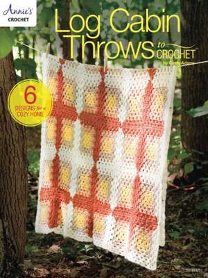 Log Cabin Throws to Crochet de Cindy Adams