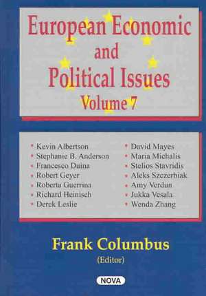 European Economic & Political Issues, Volume 7 de Frank Columbus