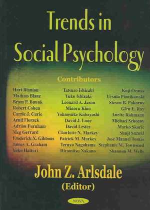 Trends in Social Psychology de John Z Arlsdale