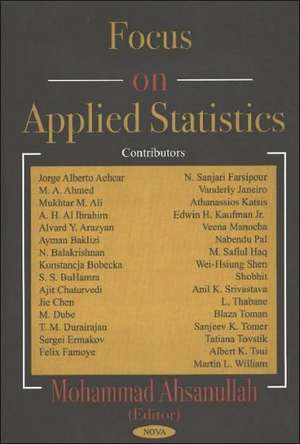 Focus on Applied Statistics de Mohammad Ahsanullah