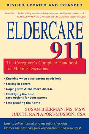 Eldercare 911 de MS MSW Beerman, Susan