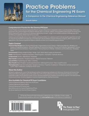 Practice Problems for the Chemical Engineering PE Exam: A Companion to the Chemical Engineering Reference Manual de Michael R. Lindeburg