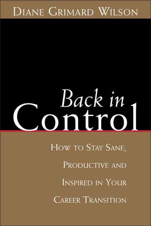 Back in Control de Diane G. Wilson