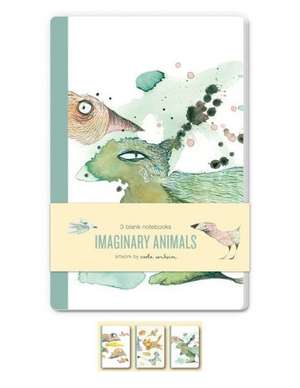 Imaginary Animals Set of 3 Blank Notebooks: 16 Assorted Notecards and Envelopes de Carla Sonheim