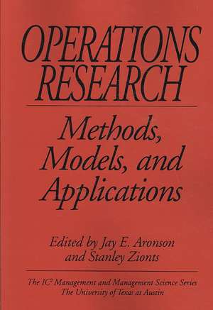 Operations Research de Jay E. Aronson