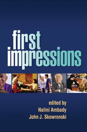 First Impressions de Nalini Ambady