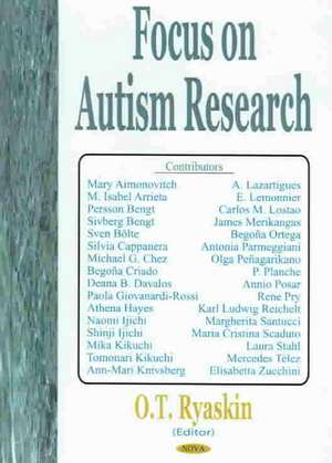 Focus on Autism Research de O. Y. Ryaskin