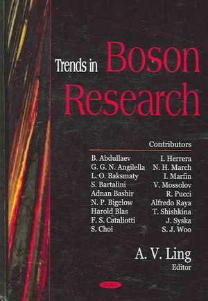 Trends in Boson Research de A. V. Ling