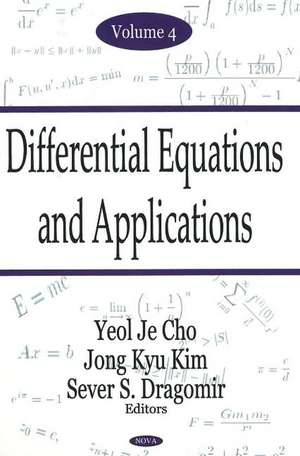 Differential Equations & Applications, Volume 4 de Yeol Je Cho