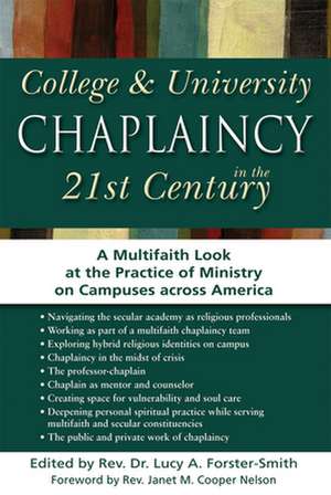 College & University Chaplaincy in the 21st Century: A Multifaith Look at the Practice of Ministry on Campuses Across America de Janet M. Cooper Nelson