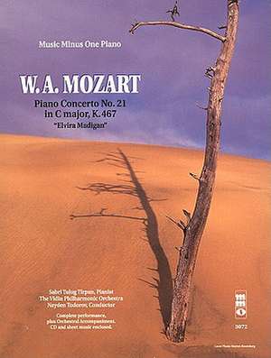 Mozart - Concerto No. 21 in C Major, Kv467 Elvira Madigan Music Minus One Book/Online Audio [With 2 CDs] de Wolfgang Amadeus Mozart