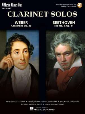 Weber Concertino Op 26, J109 Beethoven Piano Trio No 4 Street Song Op 11 Clarinet de Ludwig van Beethoven