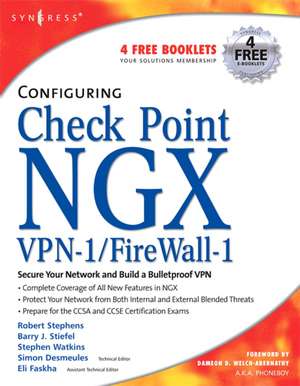 Configuring Check Point NGX VPN-1/Firewall-1 de Barry J Stiefel