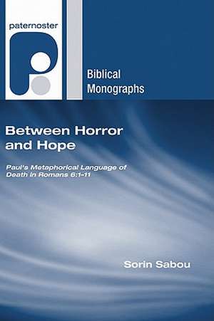 Between Horror and Hope de Sorin Sabou