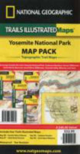 Yosemite National Park, Map Pack Bundle: Trails Illustrated National Parks de National Geographic Maps