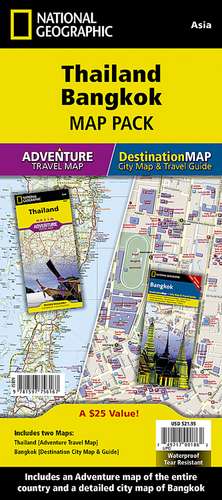 Thailand, Bangkok, Map Pack Bundle: Travel Maps International Adventure/Destination Map