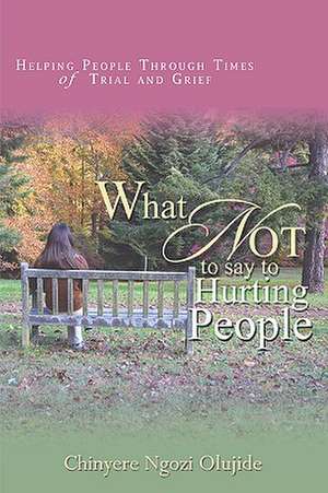 What Not To Say To Hurting People de Chinyere Ngozi Olujide