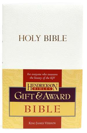 Gift & Award Bible-KJV: Grid or Gridlock? de Hendrickson Publishers