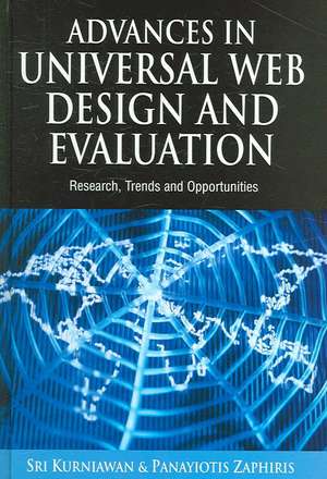 Advances in Universal Web Design and Evaluation de Sri Kurniawan