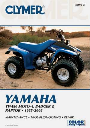 Yamaha YFM80 Moto–4, Badger and Raptor ATV (1985–2008) Service Repair Manual de Haynes