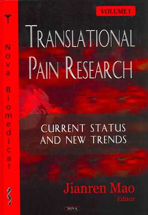 Translational Pain Research de Jianren Mao