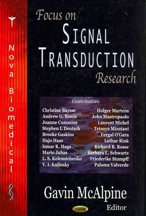 Focus on Signal Transduction Research de Gavin McAlpine