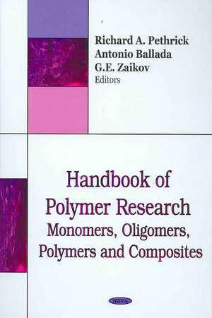 Handbook of Polymer Research de Richard A. Pethrick