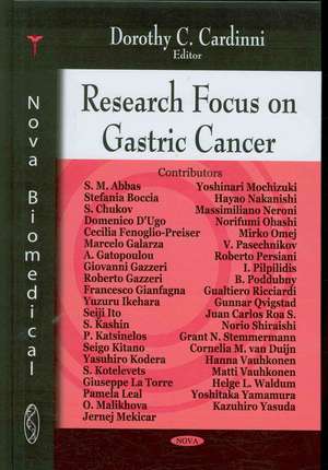 Research Focus on Gastric Cancer de Dorothy C. Cardinni