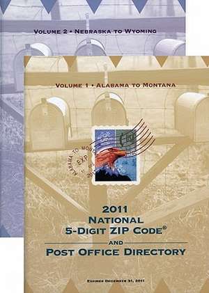 National Zip Code Directory 2011 (2 Volume Set) de United States Postal Service